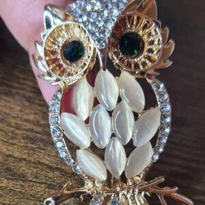 🦉Rhinestone Detail Owl Design Brooch. Available for Shipping. 🦉